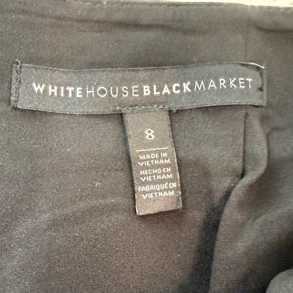 Black Faux Leather Panel Mini Skirt by White house black market - Picture 5 of 7